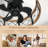 17.7 ''  Farmhouse Caged Ceiling Fan With Light Kit and Remote Control