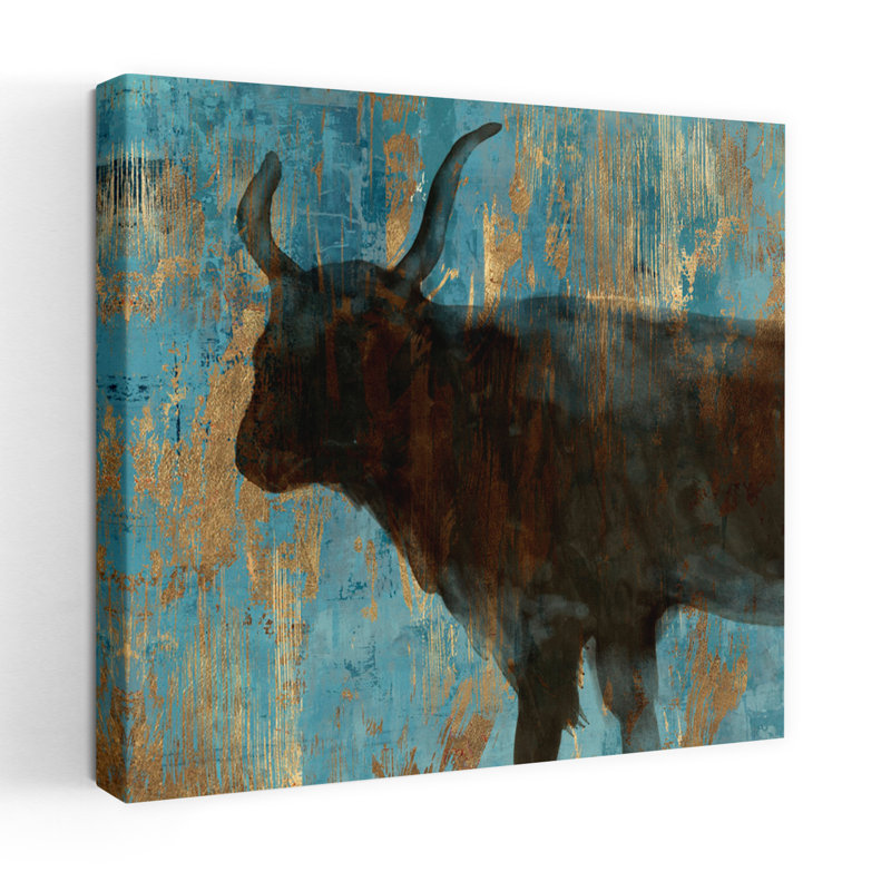 Bison Ii Contemporary Art, 48" H x 48" W