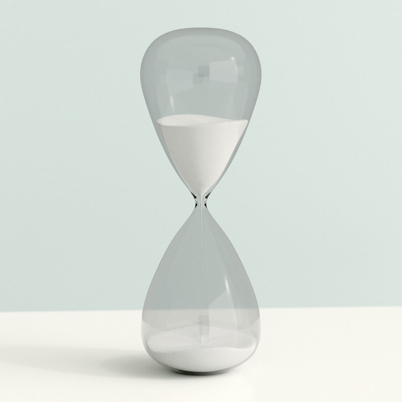 Cobie Abstract Hourglass, White