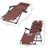 21 Folding Beach Sun Chair With Pillow & Pocket By , Adjustable For Patio, Lawn, Pool, Deck, Outdoor, Brown Poolside Chair, Tanning Lounge Pocket. For Beach, Deck. Brown. Compact Foldable Design,