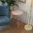  Ceramic Top End Table Side Table,Vintage Metal Plant Stand, Round Accent Table for Porch,Patio, Balcony, Living Room Decor-784605464
