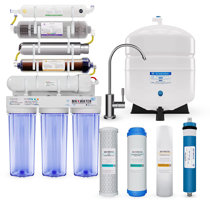 Express Water Reverse Osmosis Water Filter System, 99.99% Lead, Chlorine,  Fluoride, Nitrates, Calcium, Arsenic, Alkaline Water Filter, Under Sink