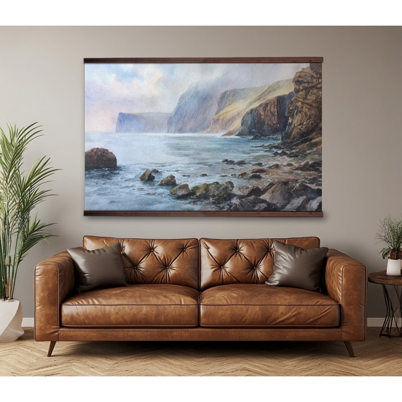 Toile océan, tapisserie bord de mer, H 40 po x l 60 po