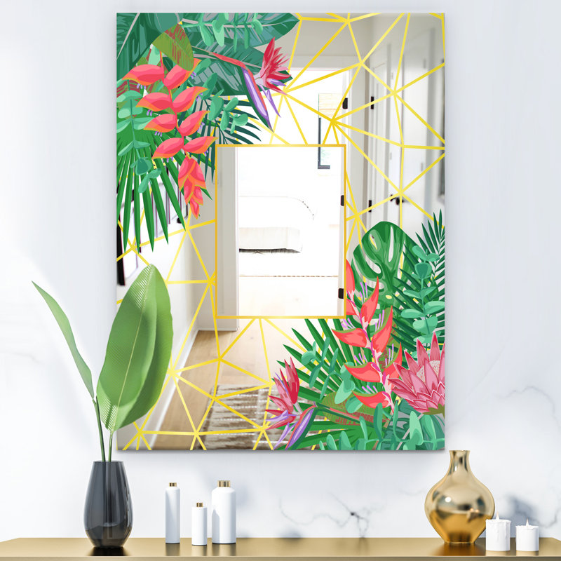 Miroir d'appoint efflorescent Glam, H 39,4 po x l 29,5 po