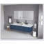 Miroir de salle de bain mural à DEL avec anti-buée, mémoire, 3 températures de couleur et éclairage à intensité variable