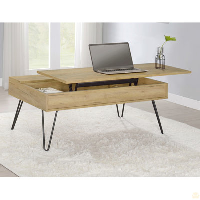Table basse à plateau relevable