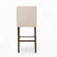 Tabouret de bar moderne minimaliste avec pieds en métal, hauteur 76 cm, siège en tissu haute densité