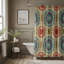 Boho Spirals - Rideau de douche Premium-784264828