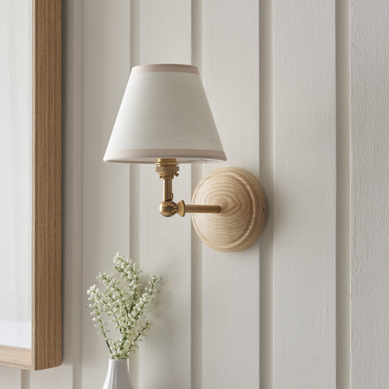 Wood Wing Armed Sconce