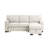 Estelle 86.5"  Fabric Reversible Sleeper Sectional With Storage Chaise Drop-Down Table 2 Cup Holders And 2USB Ports