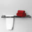 Noah Double Towel Bar - Wall Mount - 24" Brass/Polished Chrome