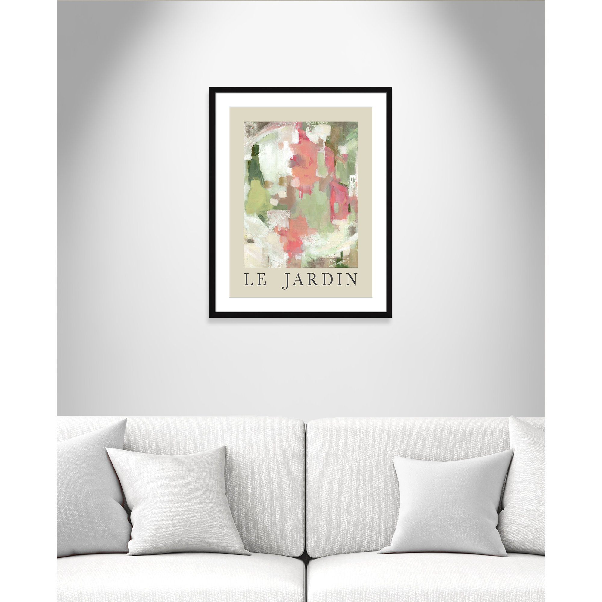 Botanical Poster Collection " Le Jardin " by Carol Robinson, Black Single Picture Frame, 29.5" H x 23.5" W x 1.25" D, Yes
