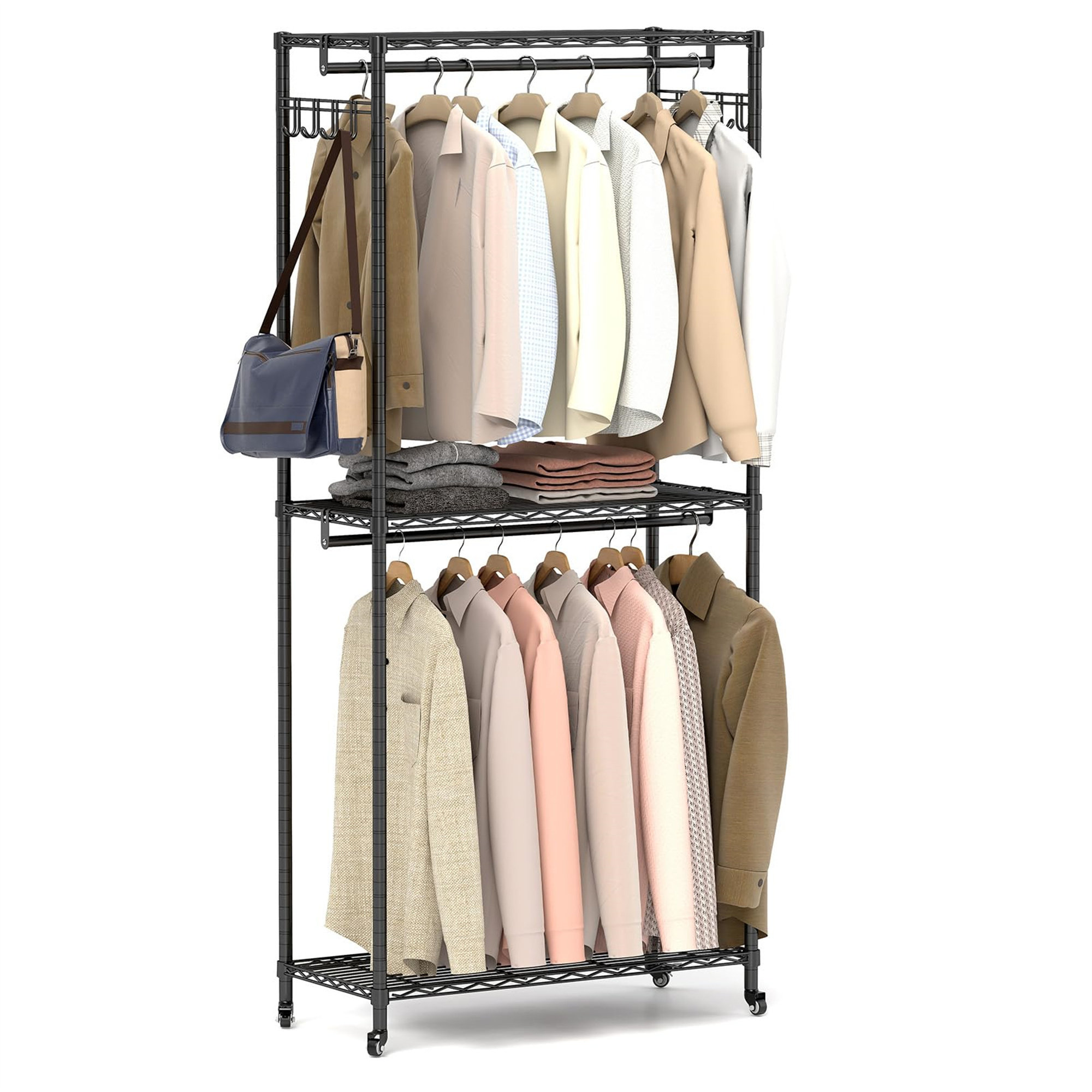 90cm Rack Rebrilliant 90cm Rolling Clothing Rack | Wayfair.co.uk
