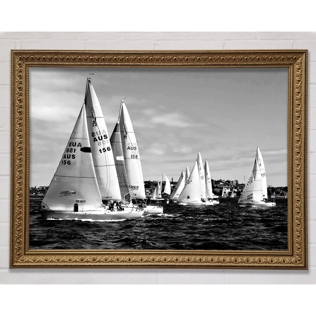 Sailboat Dream B N W - Druck