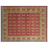 One-of-a-Kind Massimo Handmade Kilim 8'1" x 10'2" Wool Red/Yellow/Beige Area Rug