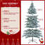 Sapin de Noël givré pré-éclairé-456773743