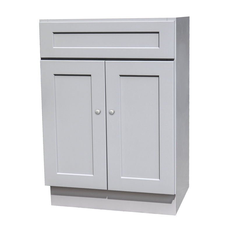 Hallatrow 24" Shaker Gray Bathroom Vanity Cabinet