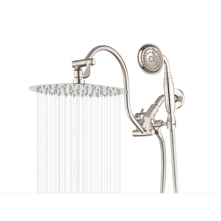 10'' Rainfall Shower Head With 12'' Upgrade Adjustable Extension Arm
