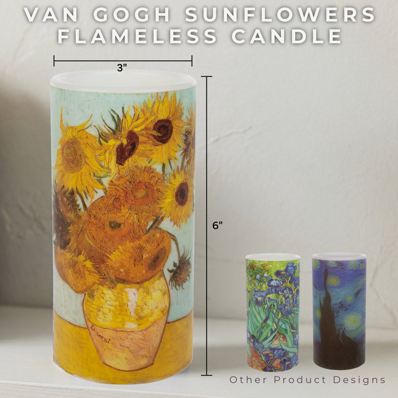 Bougie sans flamme avec tournesols Van Gogh, 1