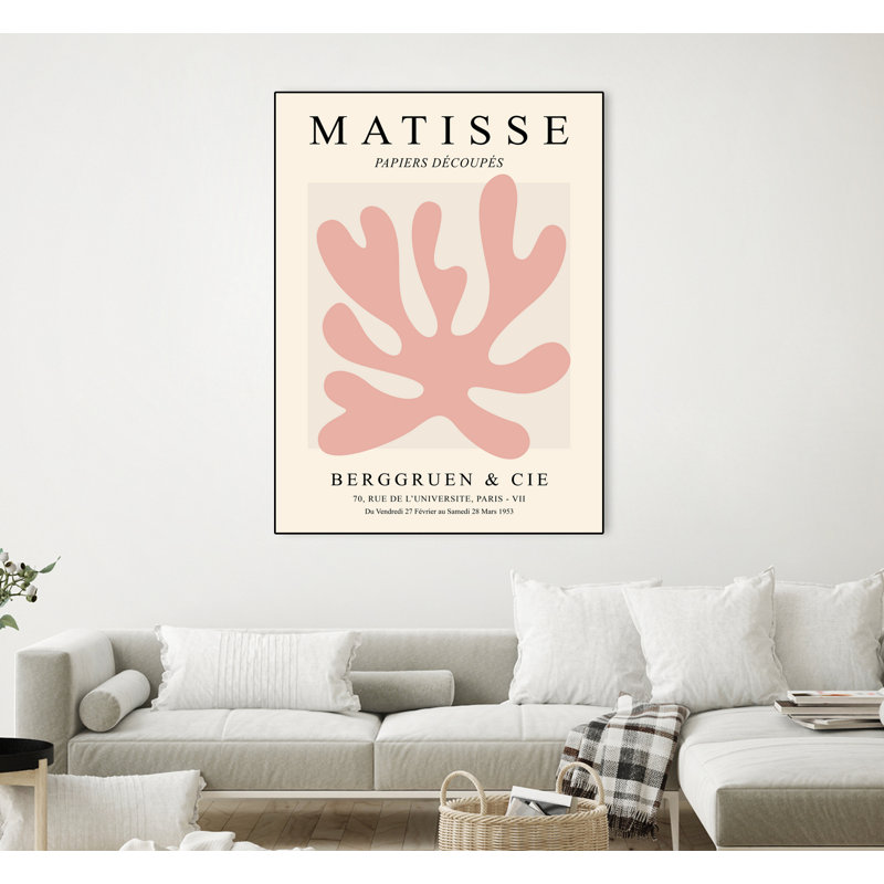 Toile encadrée «Pink Cut Outs», H 24 po x l 18 po