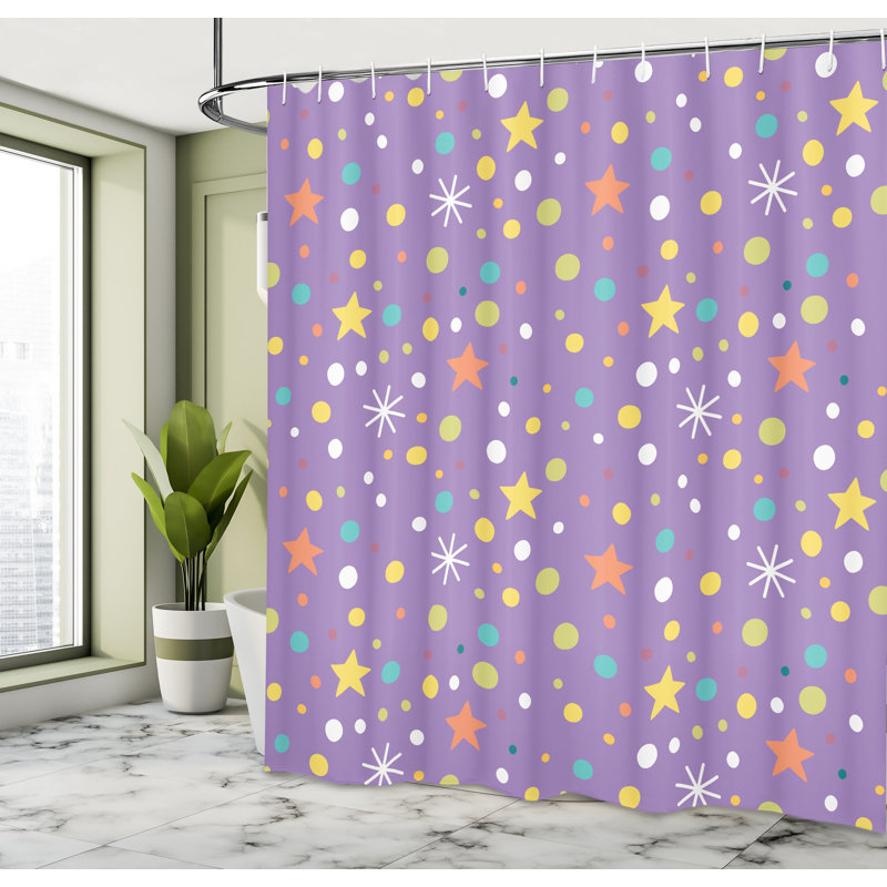 East Urban Home Winter Shower Curtain Pattern L, 70" H x 69" W