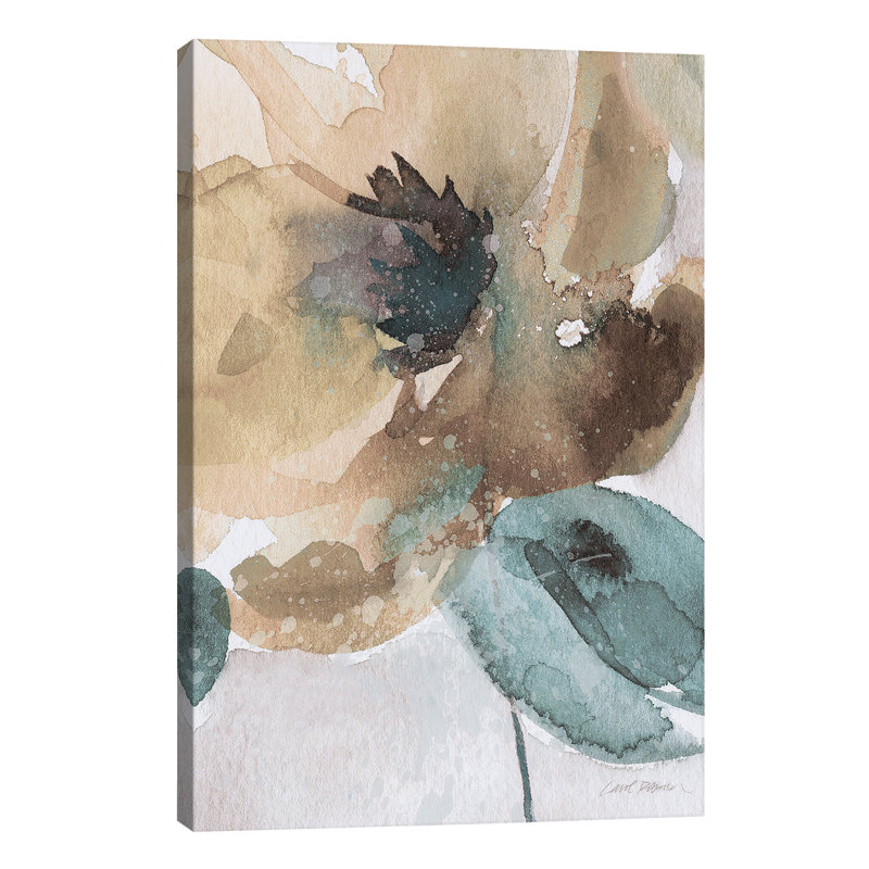 Poppy II by Carol Robinson - Painting on Canvas, No Frame, 20.32 cm H x 30.48 cm W