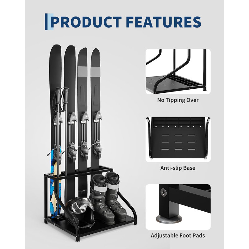 Steel Freestanding Ski/Snowboard Rack