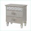 Table de chevet 2 tiroirs Silver Glam