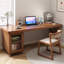 Bureaux rectangulaires en bois massif noyer-107510524-107510527