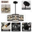 Lustre tambour 4 lumières à longueur réglable-733590631