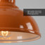 1 - Light Orange Dome Pendant