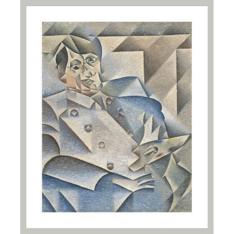 Portrait de Pablo Picasso par Juan Gris, impression giclée sur cadre, H 40,57 po x l 33,5 po