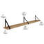 48 inch Shelf, Bookshelves Wall Mounted, Shelf for Living Room, Hanging Book Shelves for Wall