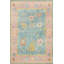 Tapis rose tissé à motif botanique lavable à la machine-767067155