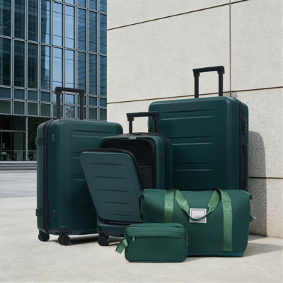 Luggage Sets 5 Piece with Front Opening, Hardside Expandable Carry On Suitcase Set with Double Spinner Wheel, Lightweight Travel Luggage with USB Port,TSA Locks(20"24"28")