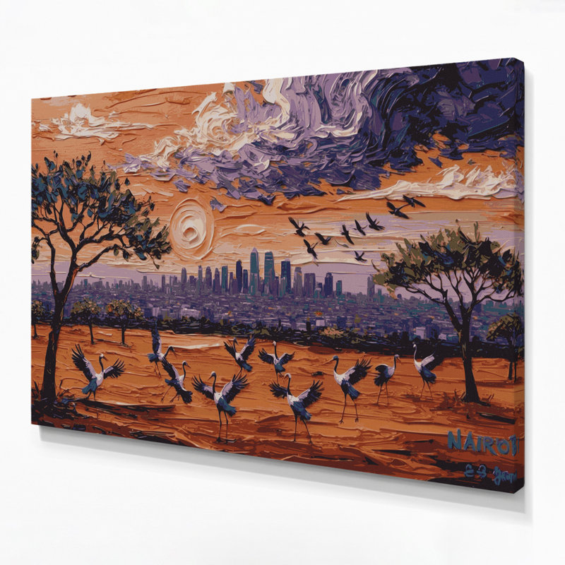 Art urbain sur toile, villes de Kenya, Kenya, H 20 po x l 24 po