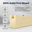 Porte de grange pliante de style K en bois de pin massif 84 po avec quincaillerie-117329932-117329930
