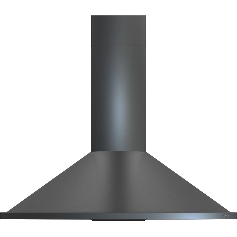 Hotte murale 36 pouces Zephyr Savona 600 CFM avec lumières DEL, Acier inoxydable noir