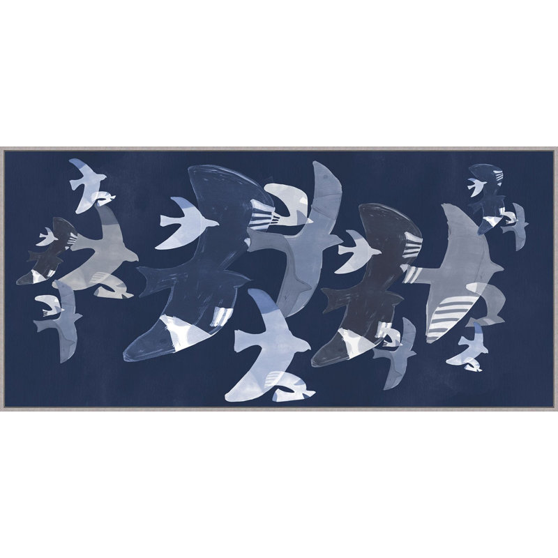 Dusk Flock Painting by Nathan Turner