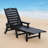 HDPE Patio Chaise Lounge, 4-Position Adjustable Backrest Outdoor Lounger-859724175