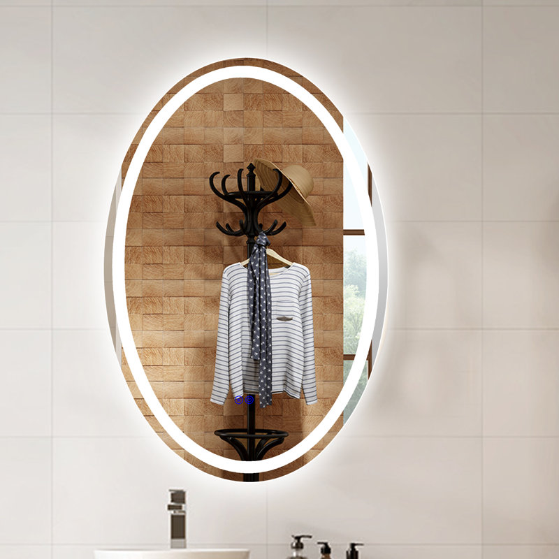 Bilol Glass Flat Wall Mirror, 42" x 28" 