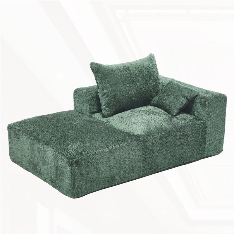 Memory Foam 2-Seater Couch, Emerald