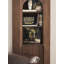 Armoire de coin française rétro en bois massif