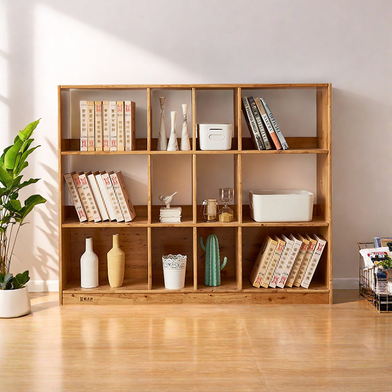 Bibliothèque de meubles en bois massif pur
