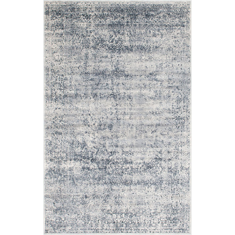 Parrado Ikat Indoor Rug, Rectangle 6' x 9'