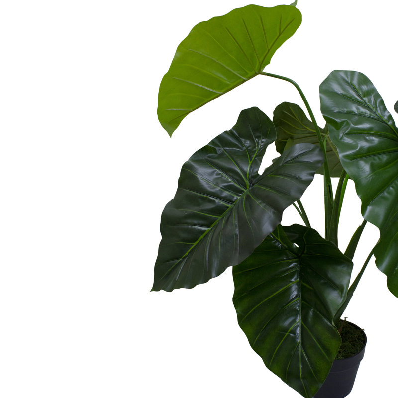 Plante artificielle verte en pot 40 po