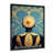 Impression noire sur toile encadrée sélectionné