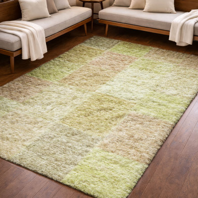 Tapis à poils longs de qualité supérieure lavable à la machine ADS664