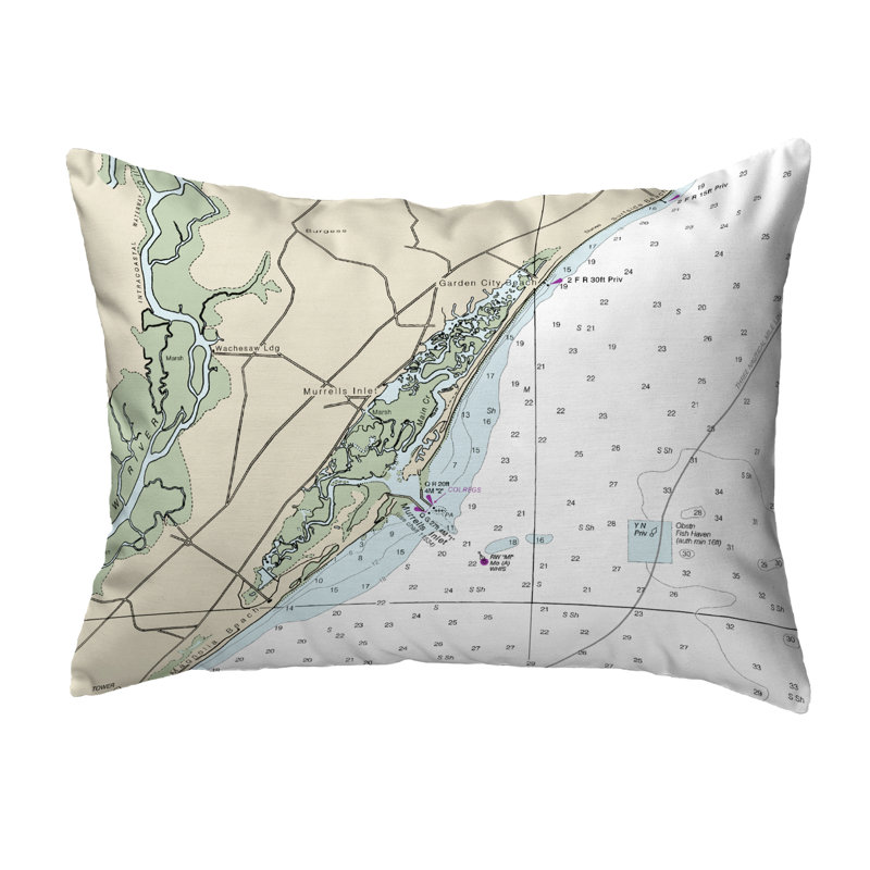 Coussin extérieur d'extérieur mural Murells Inlet, SC