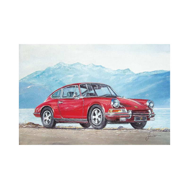Reproduction d'art sur toile tendue de la «911» par Sinisa Saratlic, H 8 po x l 12 po x P 0,75 po